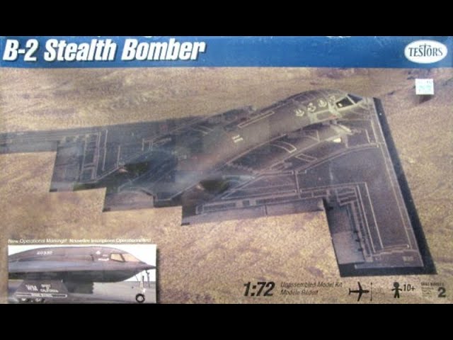 Testors : B-2 Stealth Bomber Spirit : 1/72 Scale Model : In Box