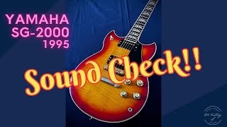 Sound Check !!】YAMAHA SG-2000 1995 Flame Maple Top ＋ BOLT-30