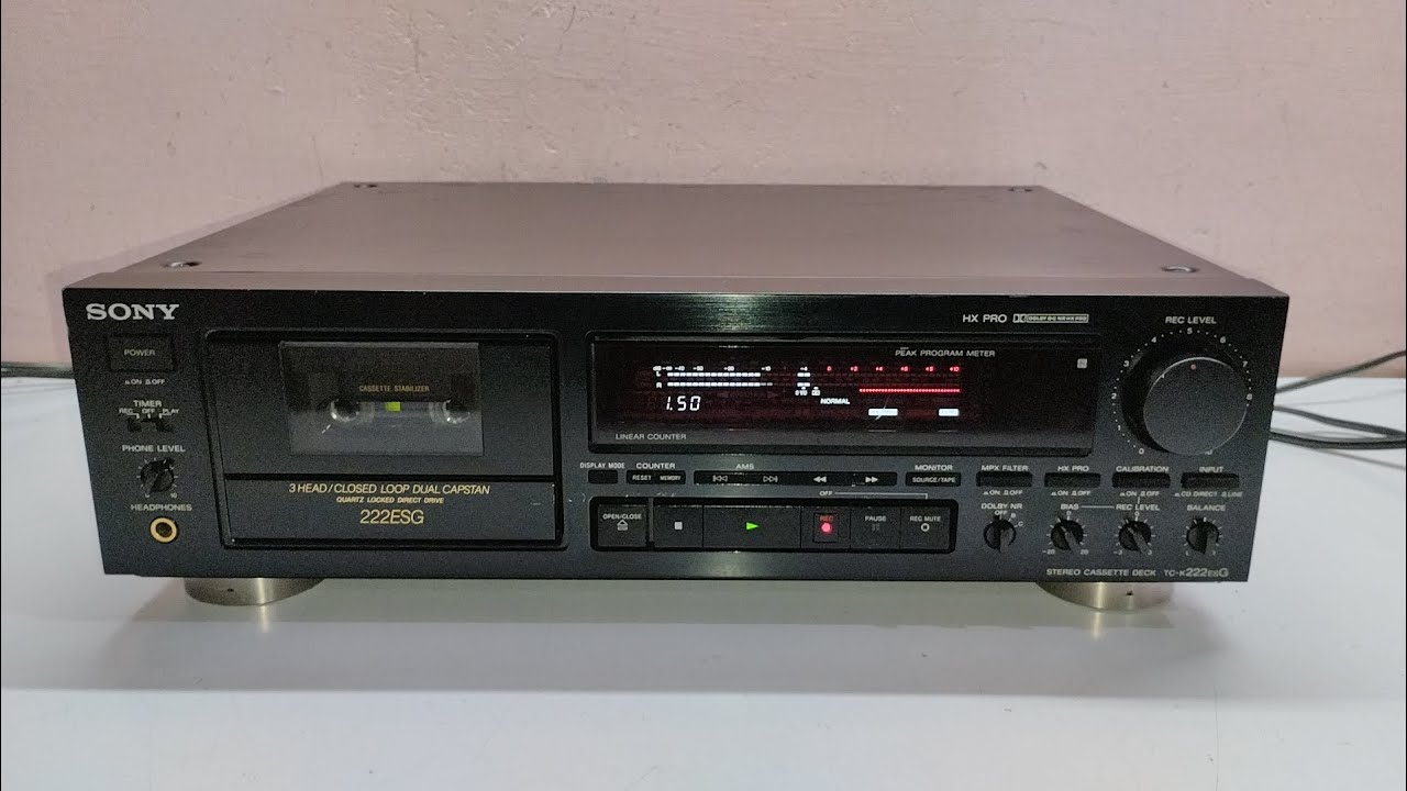 Sony TC-K222ESG Stereo Cassette Deck Recording Demo - YouTube