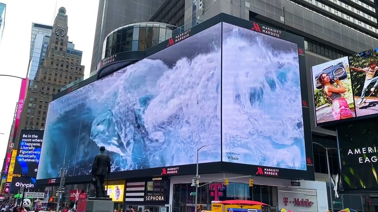 3D Billboard New York Times Square - YouTube
