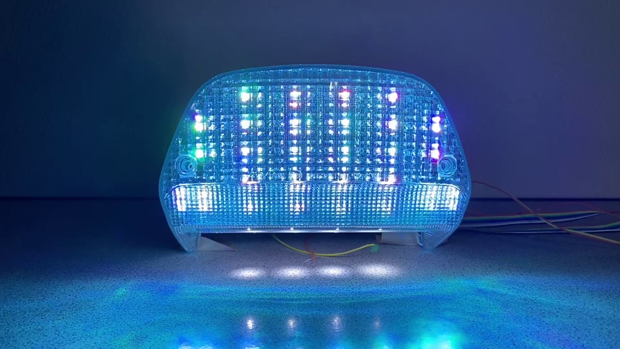 XJR400 XJR1200 4HM RGB テールランプ LED レインボー XJR400