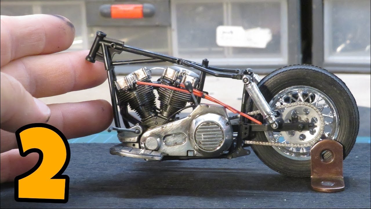 Imai 1:12 Harley Davidson FLH (Full Build Video Part 2) - YouTube