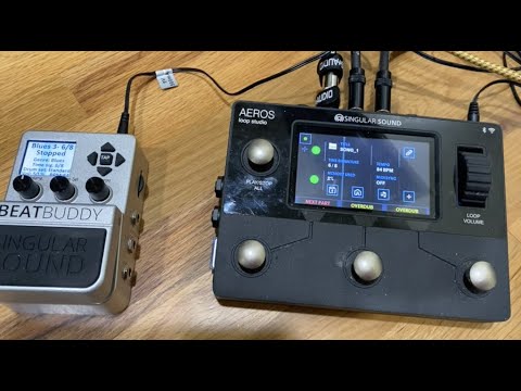 Using Beat Buddy synced with the Aeros Loop Studio - YouTube