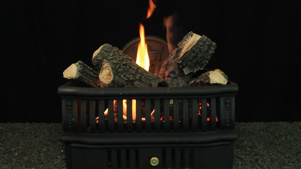 Hargrove Olde World Basket Vented Gas Log Set with Burner Kit and
