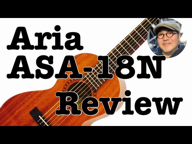 Acoustic guitar review【Aria ASA-18N】 - YouTube