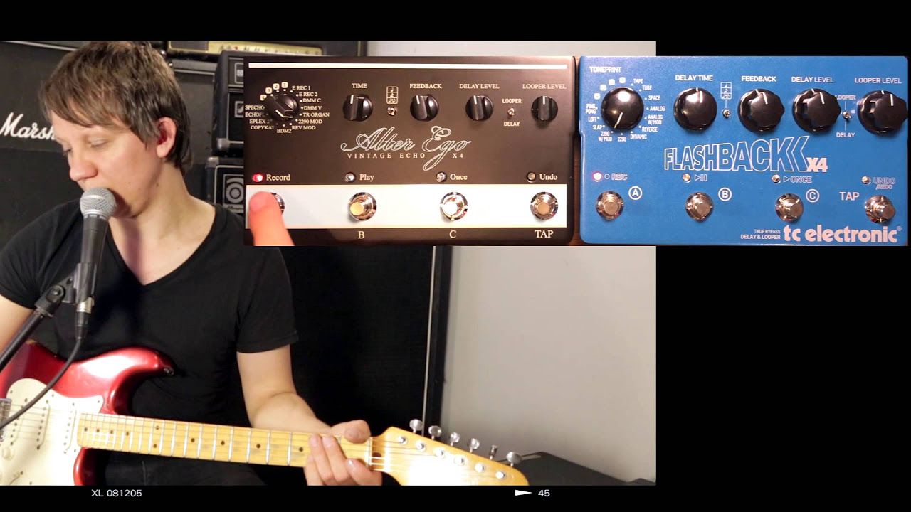 TC Electronic Alter Ego X4 vs Flashback X4 - YouTube