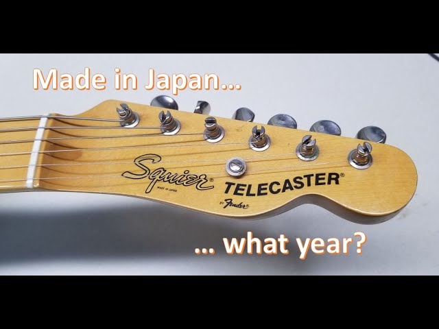 A Very Sweet Japanese Vintage Squier Telecaster - what year was it