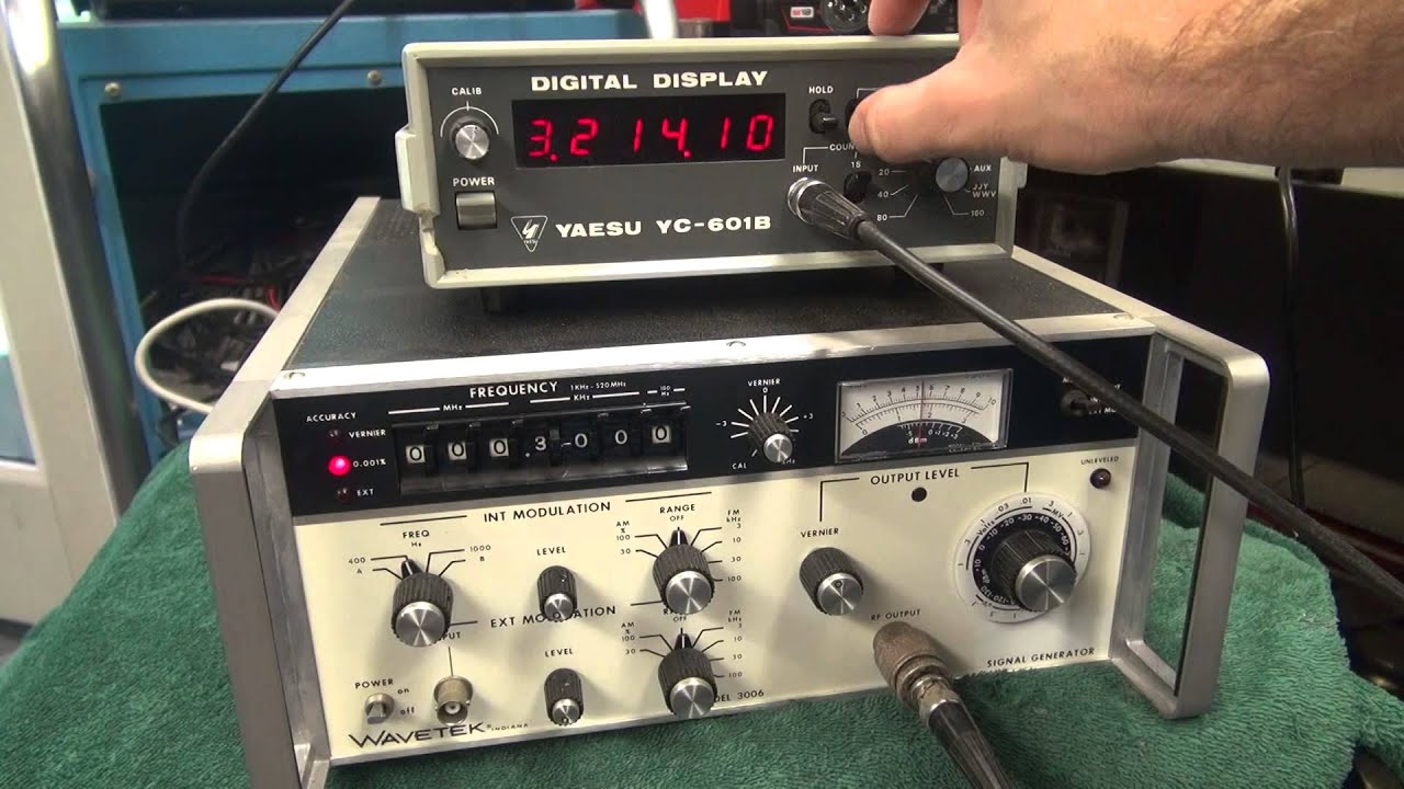Yaesu YC-601B FT-101 Ham Radio Frequency LED Digital Display Demo