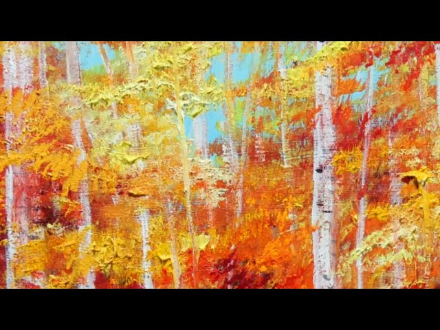白樺の森 長野 油絵 F10 白樺の森 長野 油絵 F10 白樺の森 長野