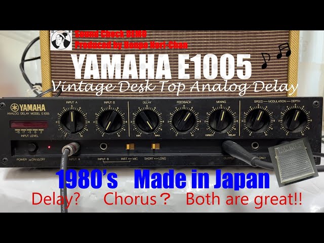 YAMAHA E1005 1980's Vintage Analog Delay Made in Japan Desk top W