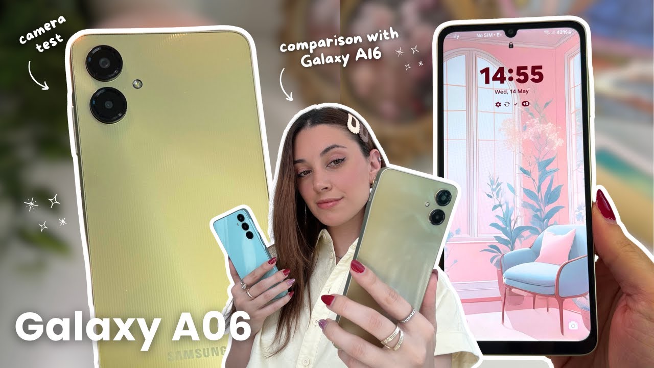 Samsung Galaxy A06 (gold) 🌻✨ aesthetic unboxing, Galaxy A16