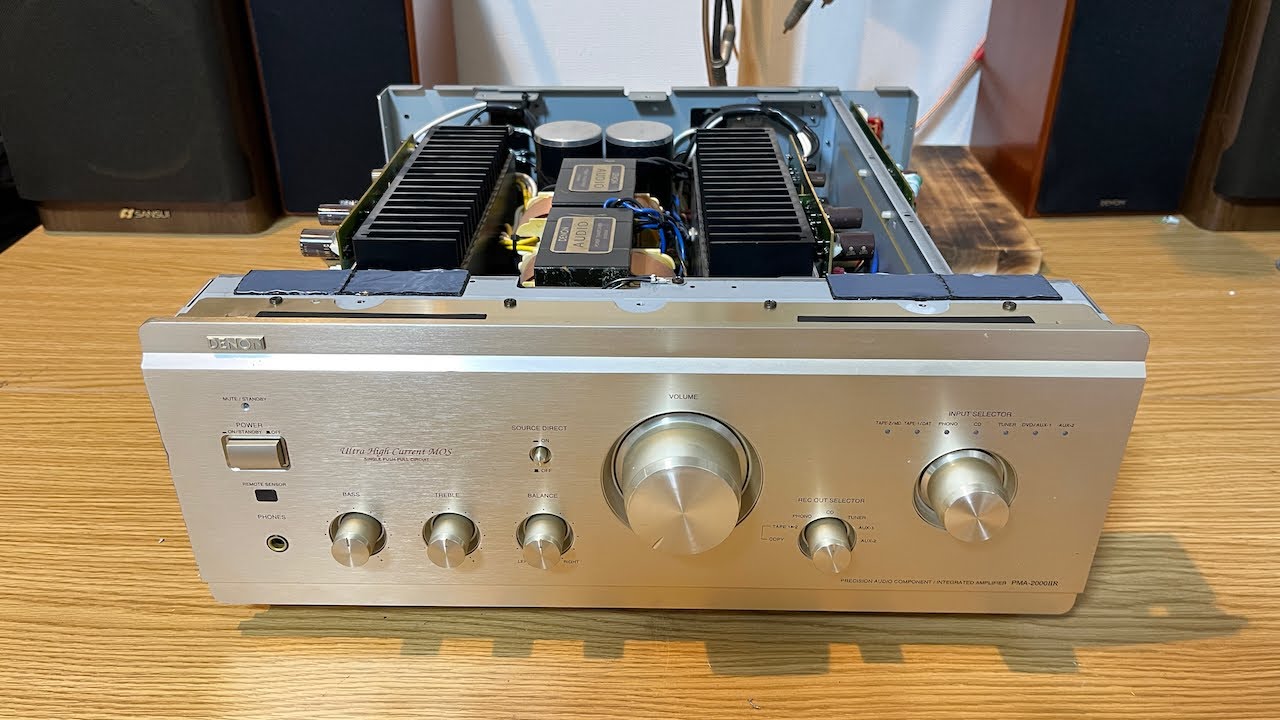 動作品買ったのにジャンクだった。DENON PMA-2000ⅡR ノイズ修理 - YouTube