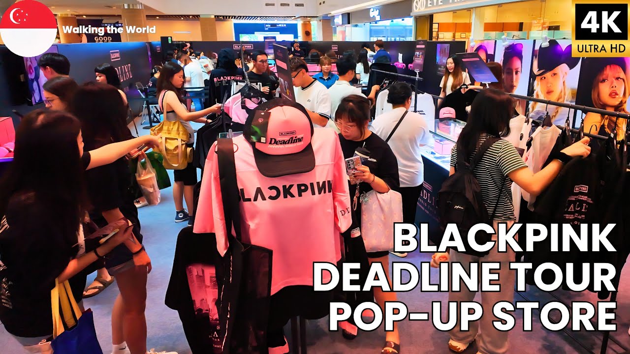 BLACKPINK 'Deadline' World Tour Pop-Up Store in Singapore! FULL