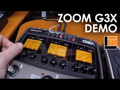 Zoom G3X Guitar Effects & Amp Simulator [Product Demo] - YouTube
