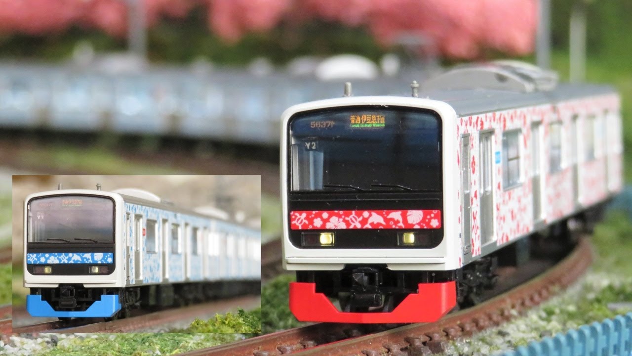 Nゲージ TOMIX 伊豆急行3000系 アロハ電車 走行シーン集 - YouTube