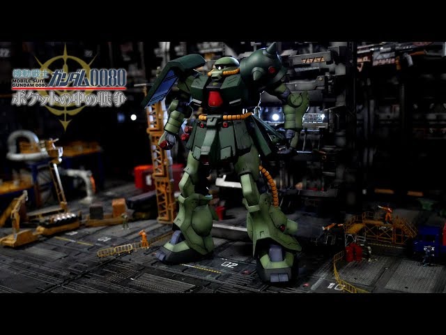 RE/100 MS-06FZ Zaku II KAI Review (Painted Gunpla) 0080 War in the