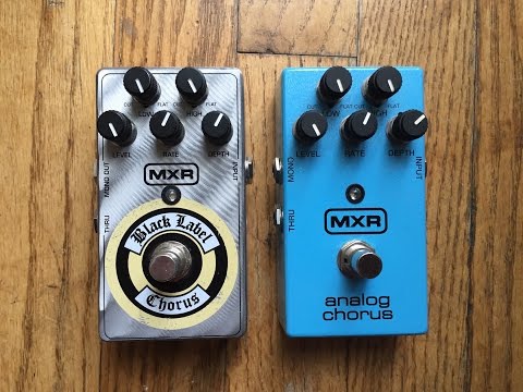 MXR - CHORUS PEDAL SHOOTOUT - Black Label Chorus vs the Analog