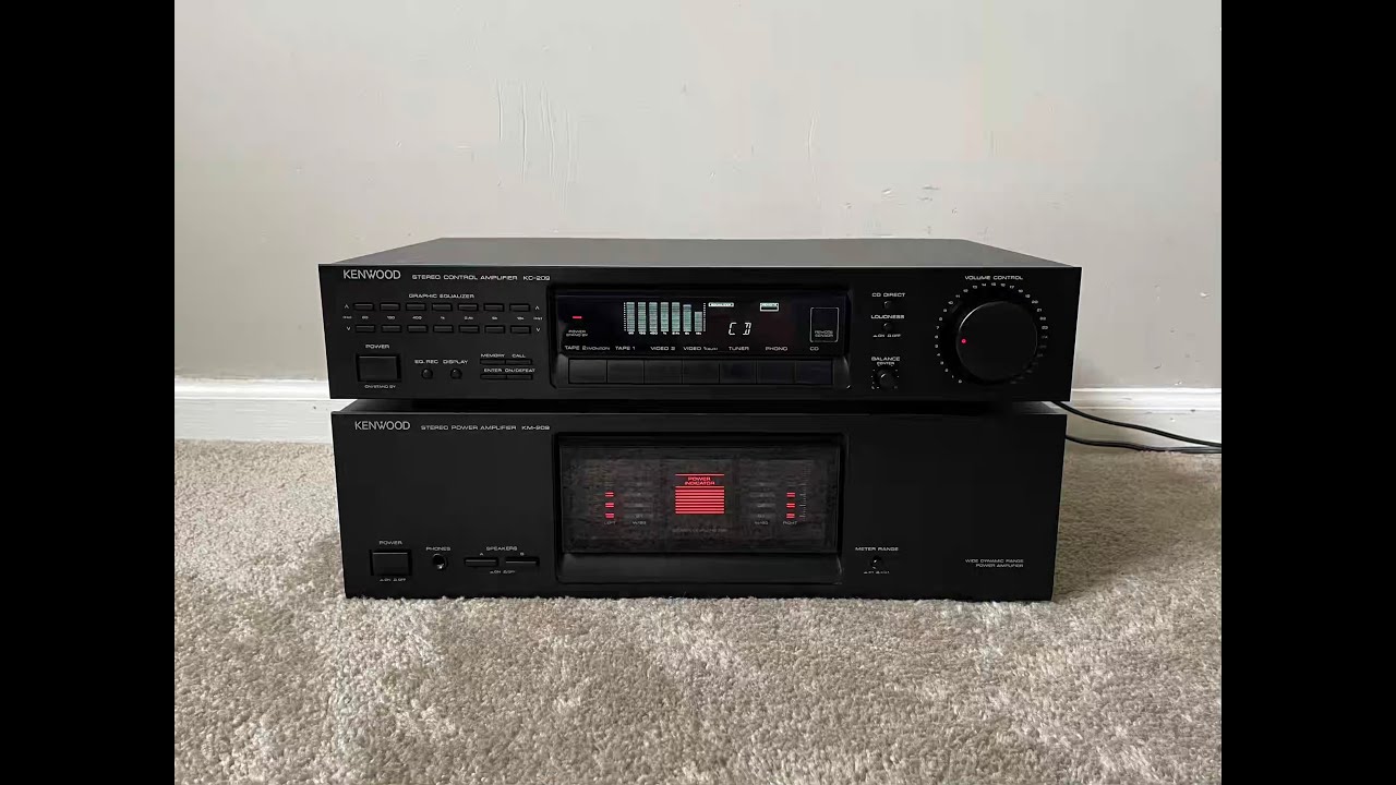 Kenwood KM-209 Home Stereo Power Amplifier with KC-209 Control