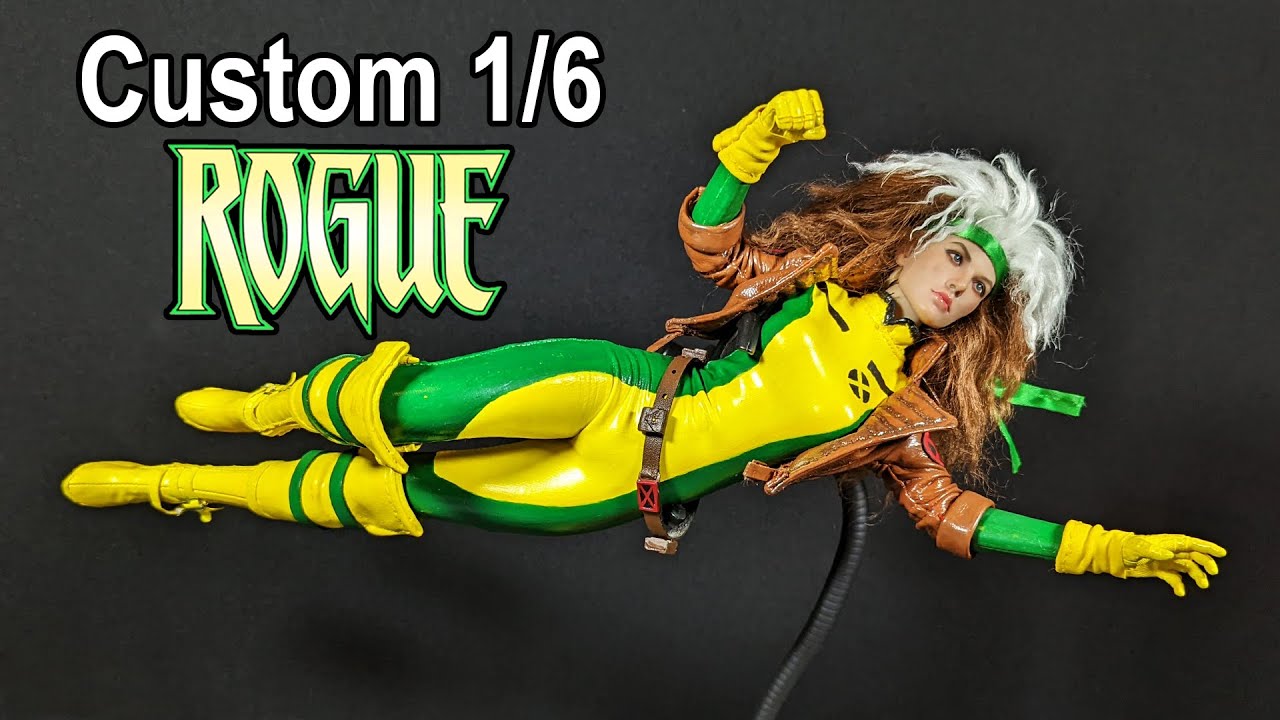 X-Men Rogue Anna Marie Custom 1/6 Scale Action Figure Soosoo - YouTube