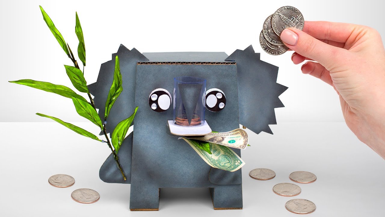 可愛くて楽しい金食い貯金箱のDIY！ - YouTube