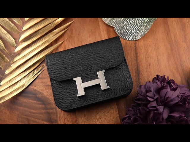 HERMES コンスタンス スリム エプソン ノワール(ブラック) シルバー