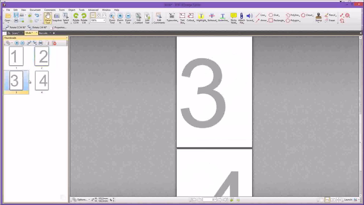 PDF XChange Editor ページの分割方法 - YouTube