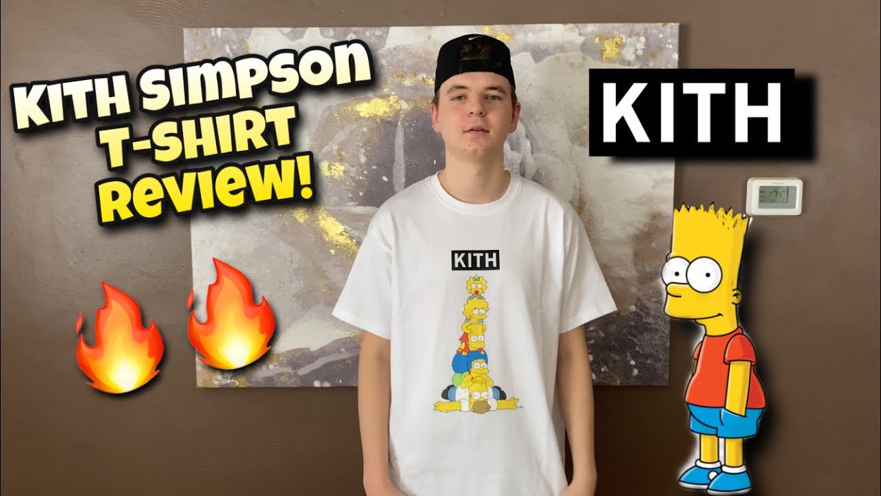 KITH SIMPSON Family Stack Tee Review & ON BODY!!! - YouTube