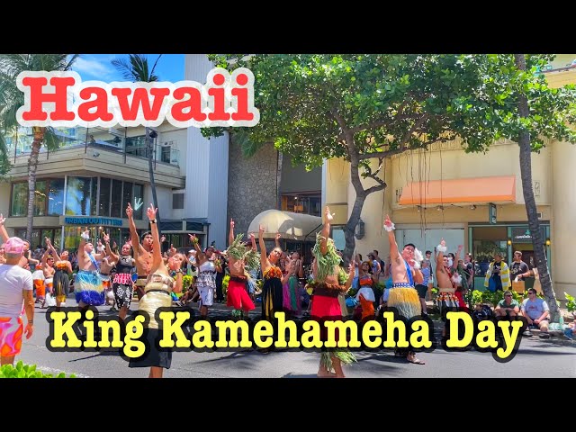 快晴のハワイでパレード】ハワイの祝日・キングカメハメハデーの