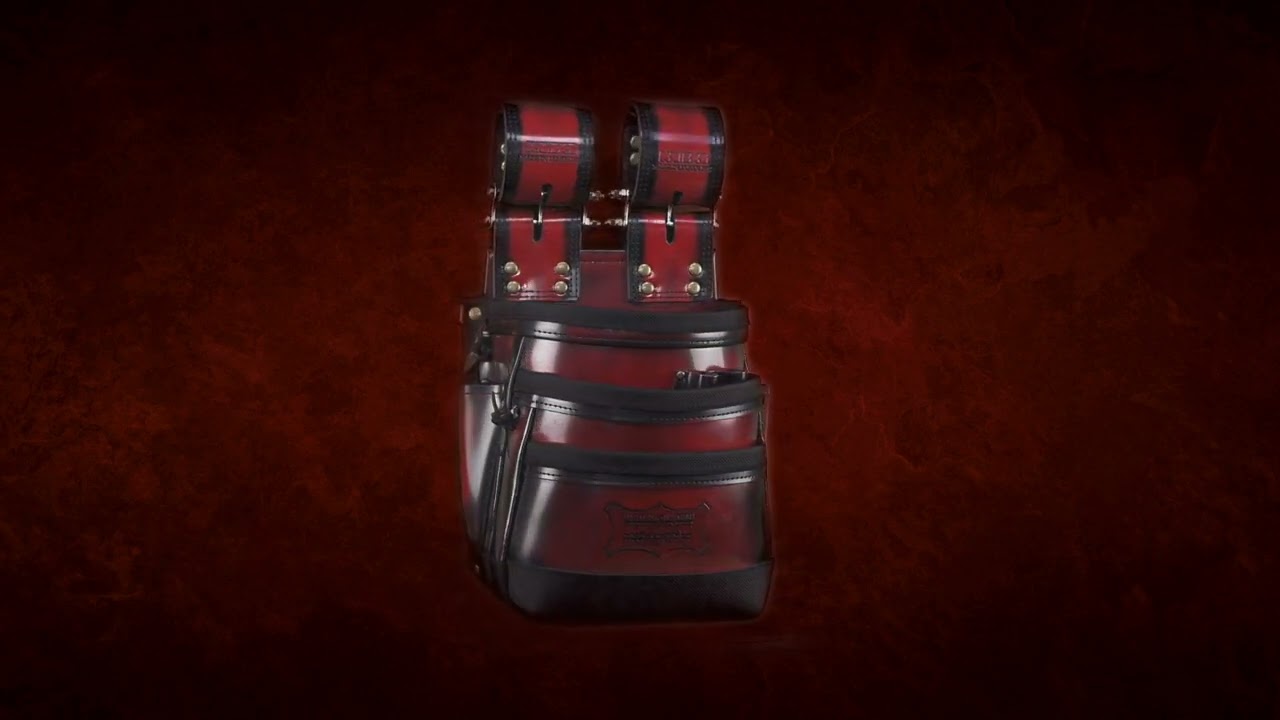 ADV-301DDX-R／アドバンガラス革腰袋【レッド】 - knicks