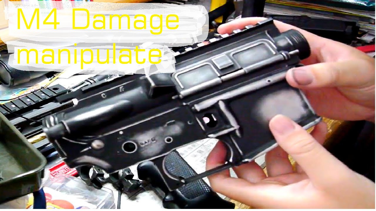次世代M4をダメージ加工してみた！：It will damage processing the