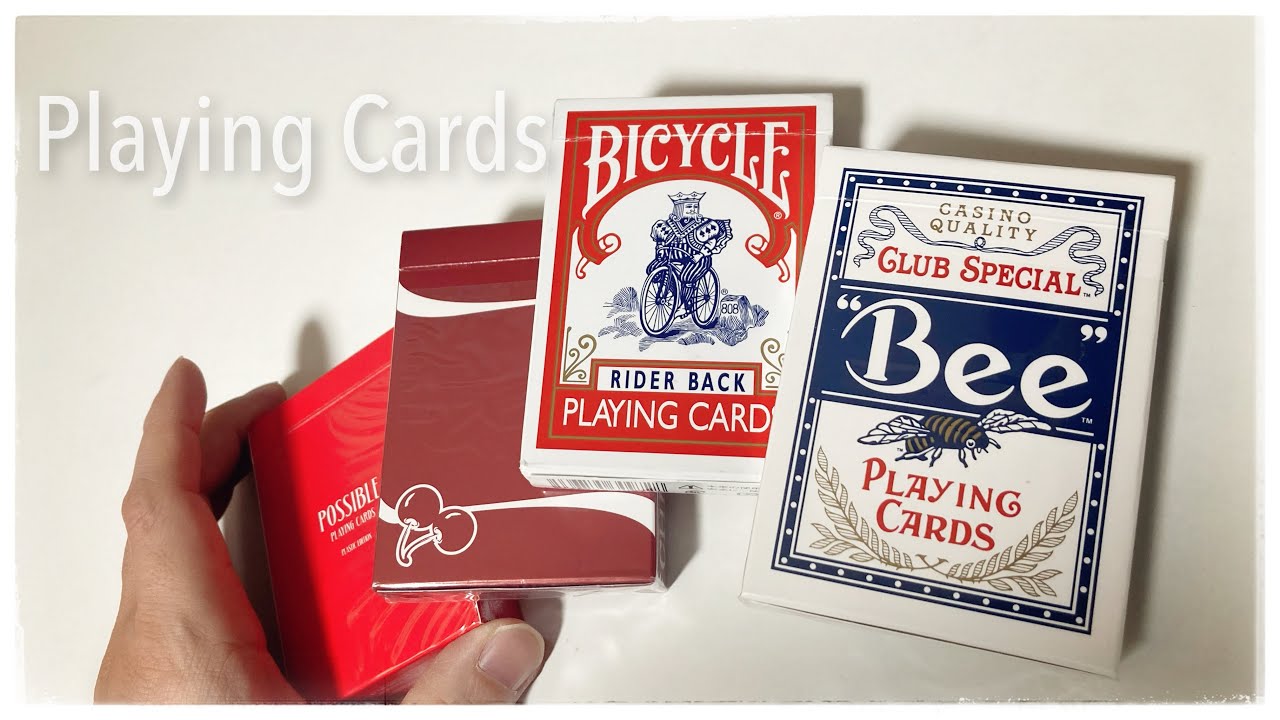 トランプ4種購入！BICYCLE,Bee,CHERRY CASINO,POSSIBLE - YouTube