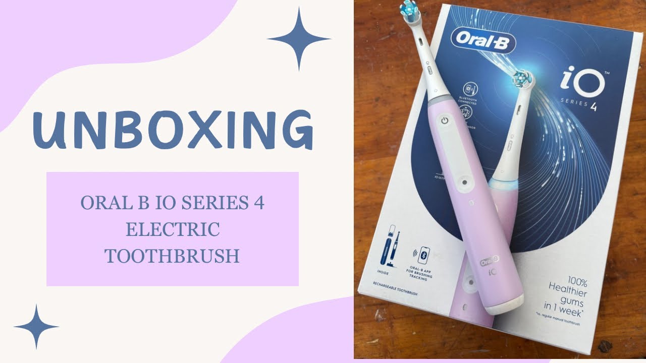 🪥 🦷 Oral B iO Series 4 Electric Toothbrush Unboxing - Lavender