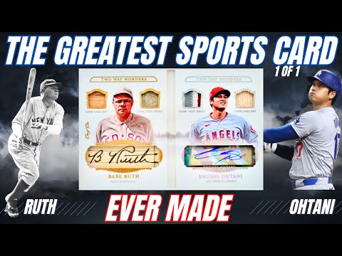 THE GREATEST SPORTS CARD EVER MADE. Babe Ruth Shohei Ohtani Quad
