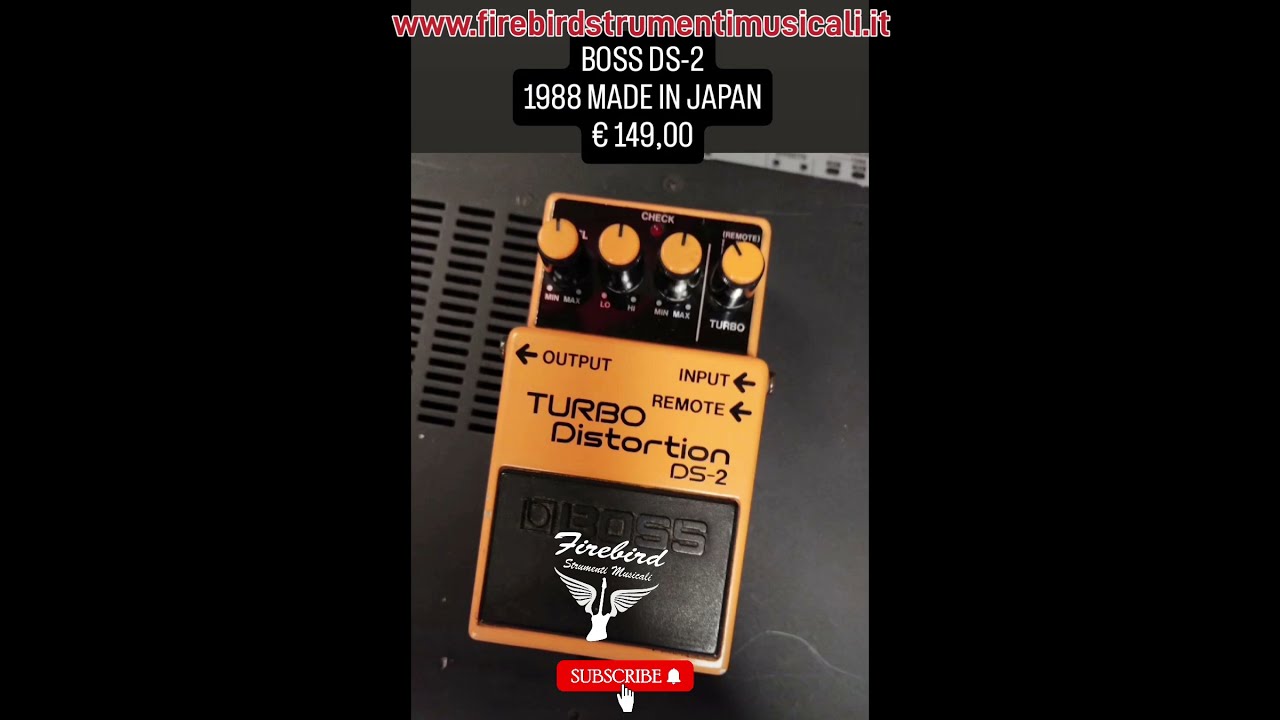 Boss DS-2 Turbo Distortion 1988 Made in Japan 2nd - YouTube