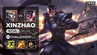 XinZhao vs Zaahen Jungle - KR Challenger - Patch 16.03 Season 16