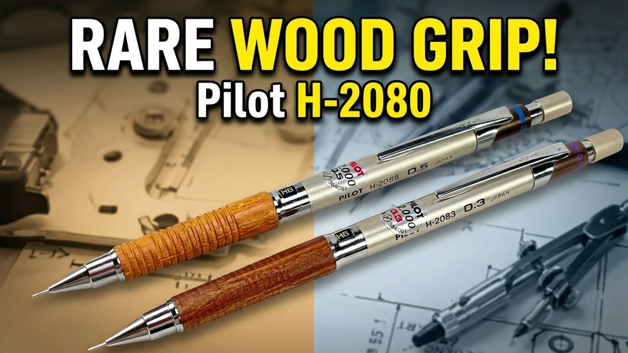 The Coolest Wooden Grip Vintage PILOT Pencil You've Never Seen