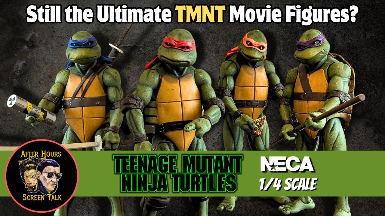 TMNT ミュータントニンジャタートルズ4体セット 1990ムービー NECA