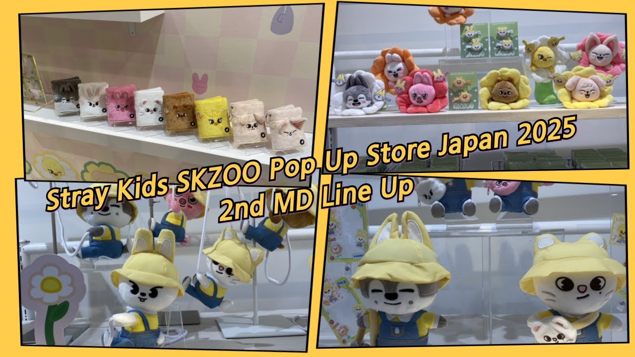 Stray Kids SKZOO Pop Up Store Japan 2025 2nd MD Line Up - YouTube