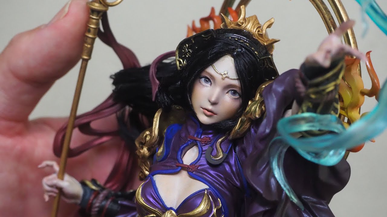 paint figupres/ガレージキット【女神仏】の塗装・製作風景 The