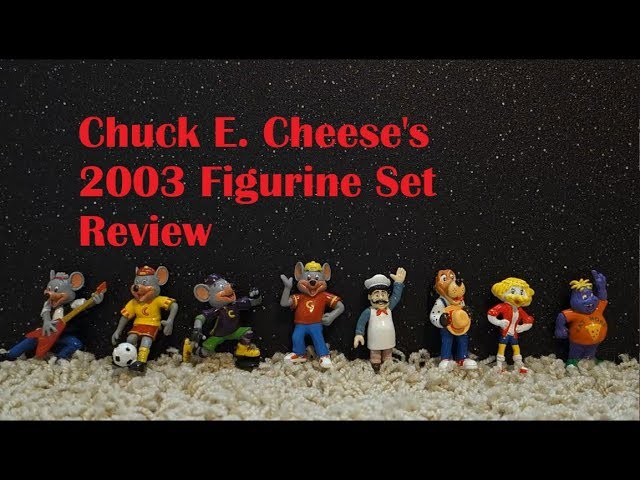 Rare Chuck E. Cheese's 2003 Figurine Set Review - YouTube