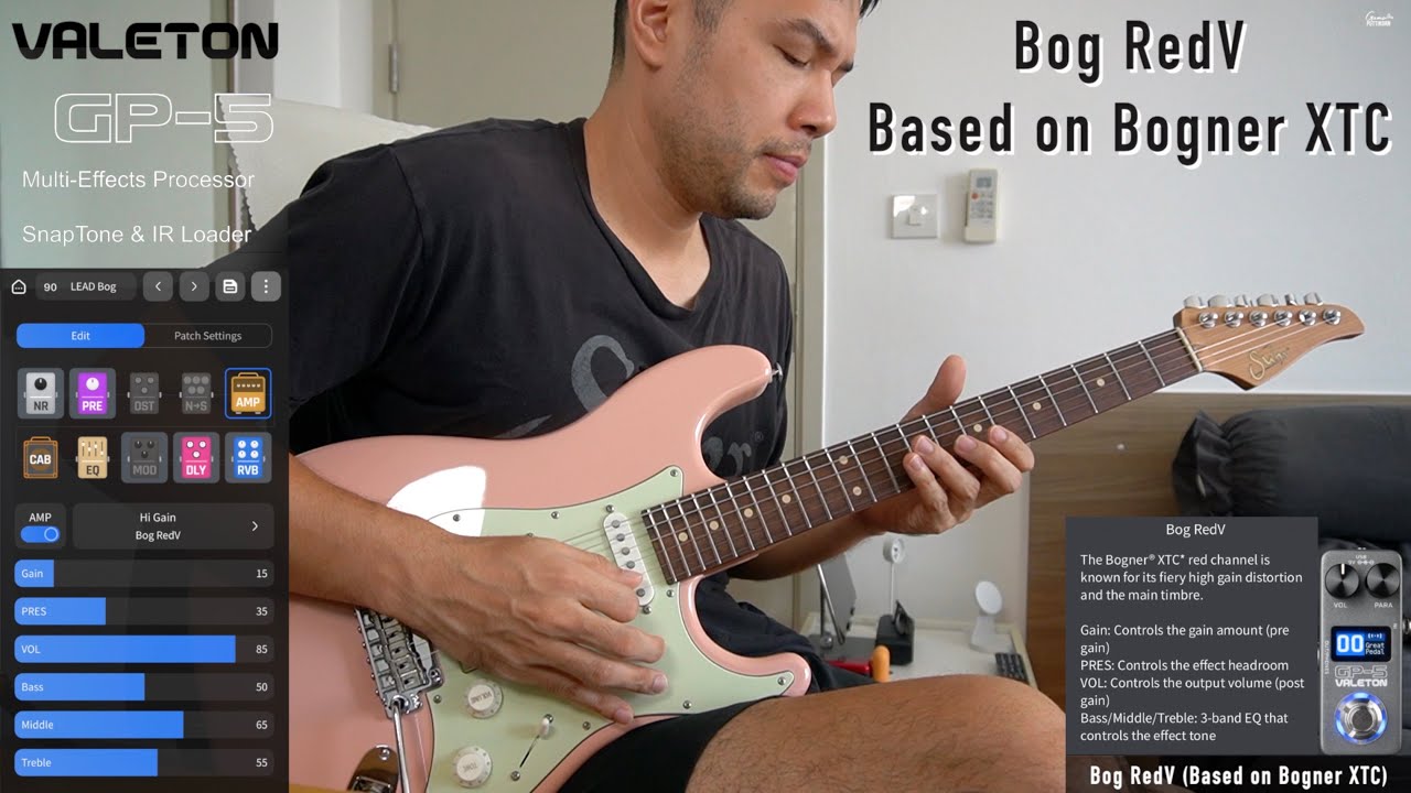 VALETON GP-5 : Bog RedV (Joyful Ballad) - Game Guitarist - YouTube
