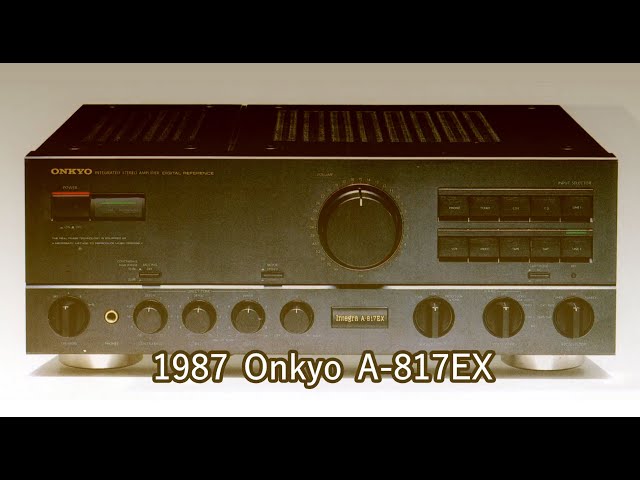 1987 Onkyo A-817EX - YouTube