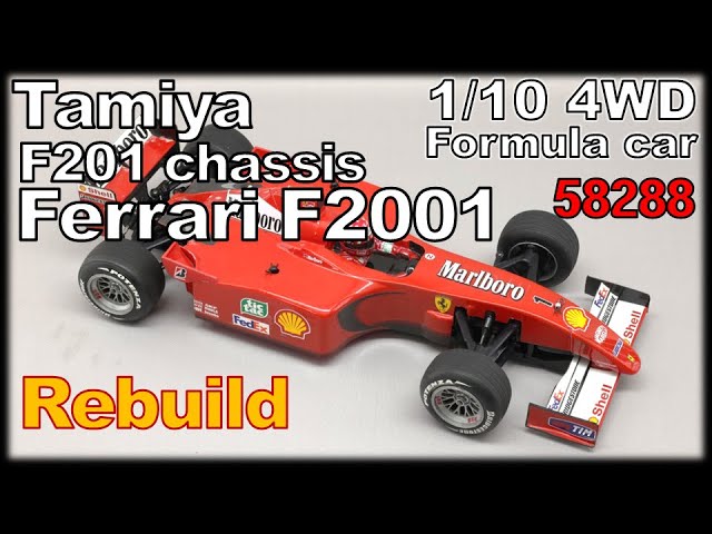 RC] Tamiya F201 Chassis, Ferrari F2001 body formula car(58288
