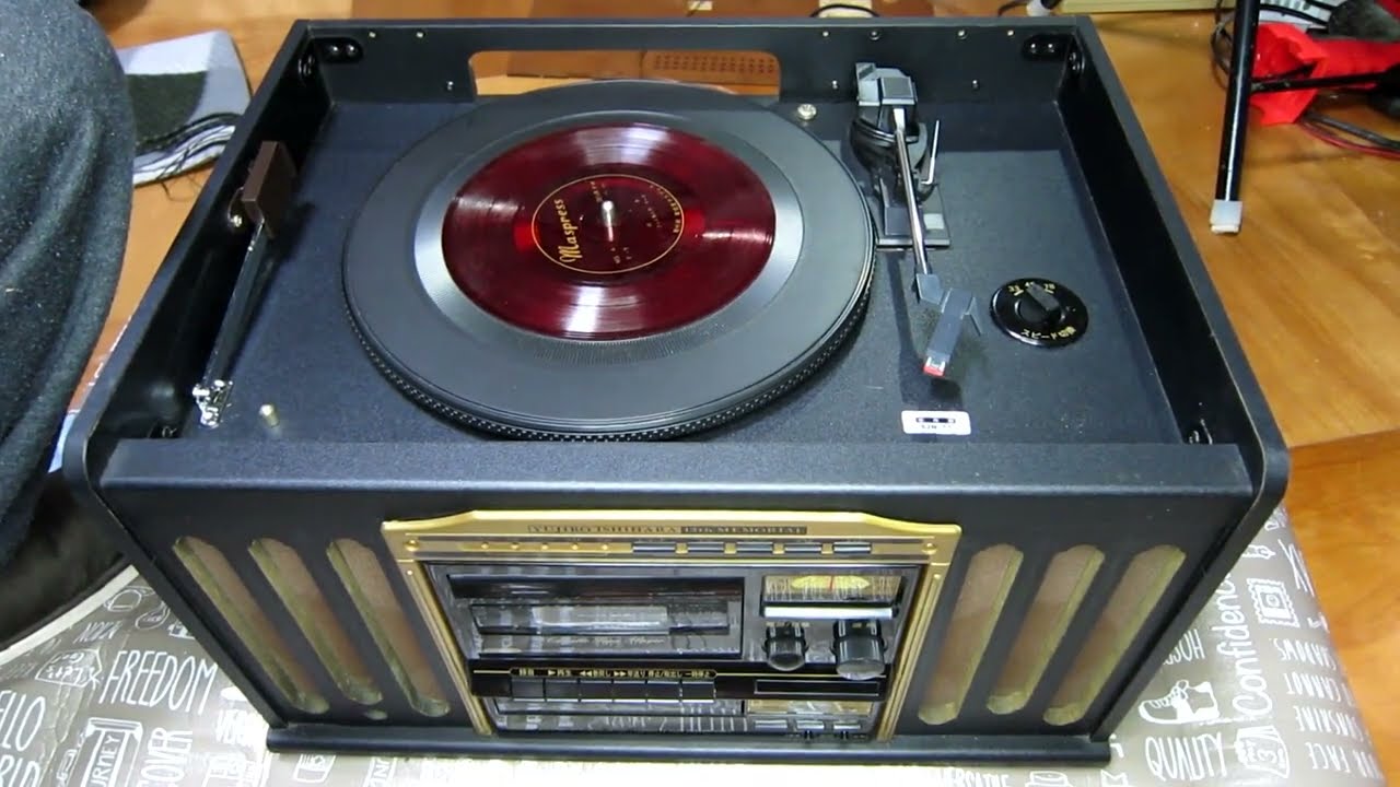 メルカリ 送料込み 2,500円のマルチレコードプレーヤー開封修理動画