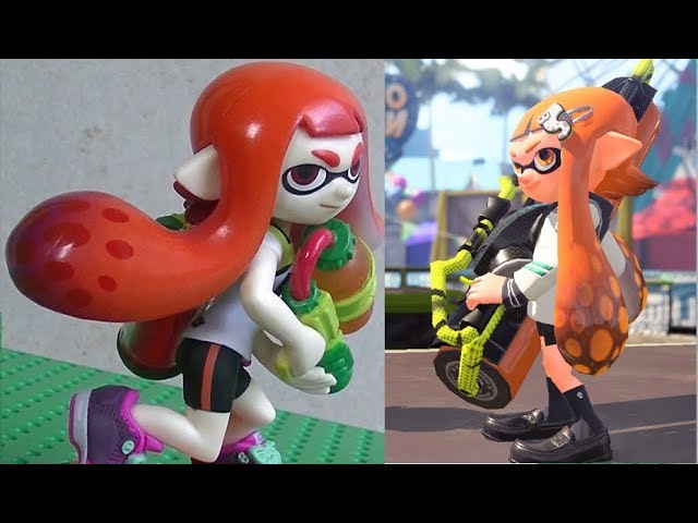 amiibo スプラトゥーン ガール オレンジ ネオンピンク