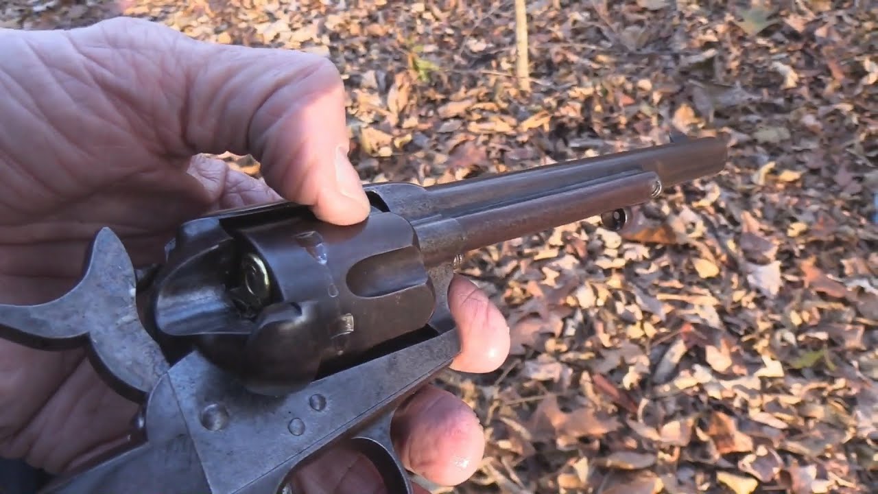 Original U.S. Cavalry Colt Single Action Army Close-up - YouTube