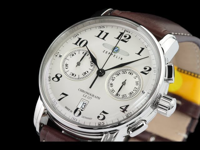 Zeppelin 7678-5 42mm LZ-127 German Made Quartz Chronograph
