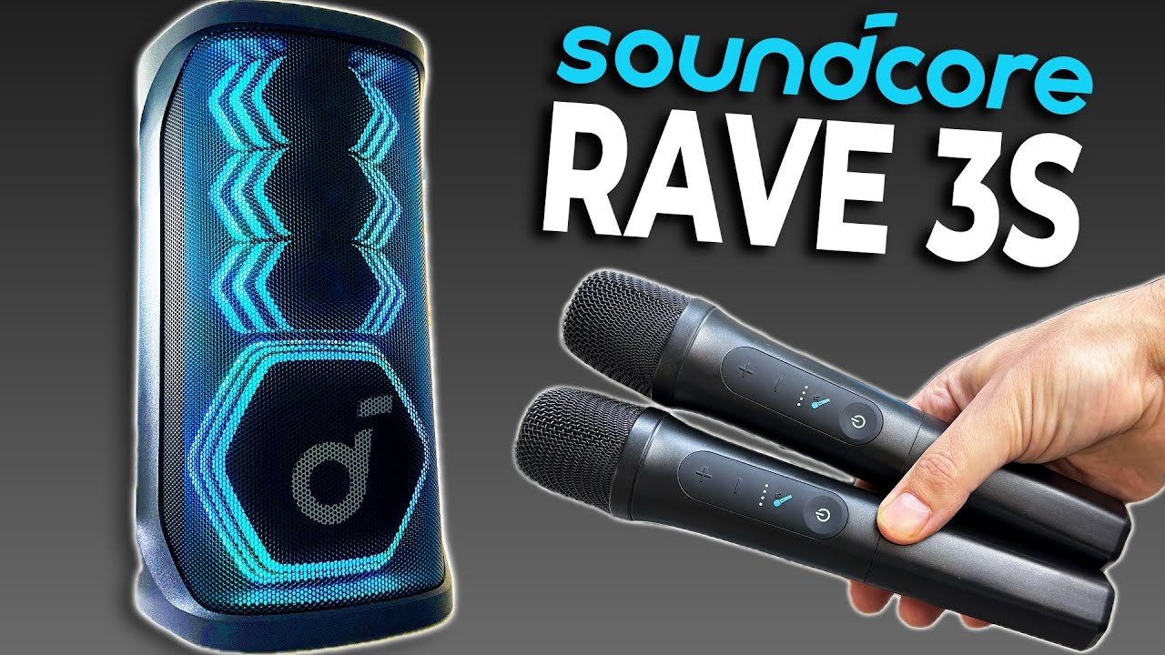 Anker アンカー Soundcore Rave 3 マイク2本付 カラオケ Soundcore