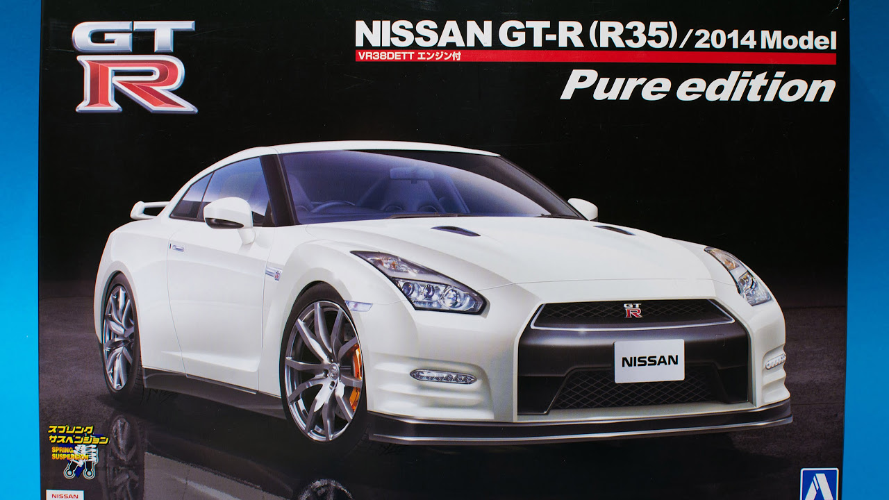 Aoshima 1/24 Nissan GT-R 2014 Pure Edition Model Kit Review - YouTube