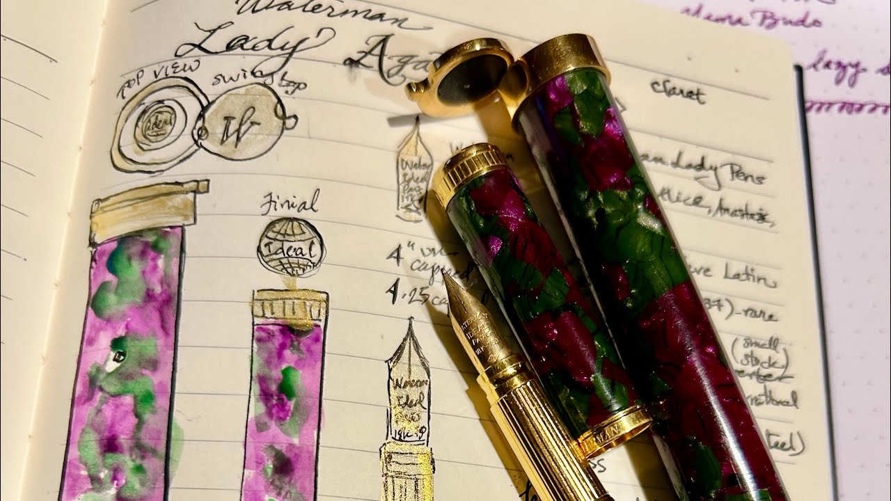 Waterman Lady Agathe M - my Grail Pen! - YouTube